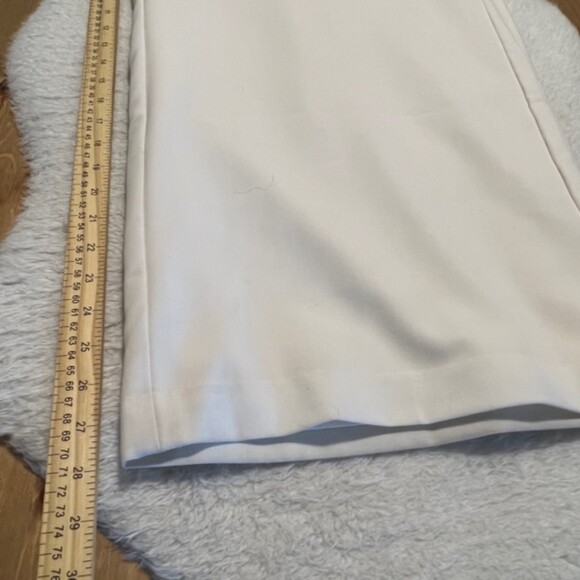 Lane Bryant Womens Ivory White Wide Leg Zip Closure Dress Pants Size 22s - Picture 9 of 9